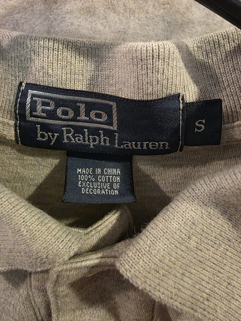 Polo By Ralph Lauren Men's Grey Polo Shirt Size Small